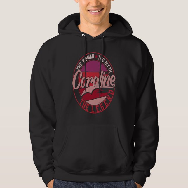 Coraline the Lady of Myth the Legend Hoodie (Front)