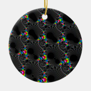 Corals - Mandelbrot Ceramic Tree Decoration