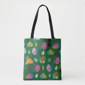 Corals & Sea Plants: Underwater Pattern Tote Bag