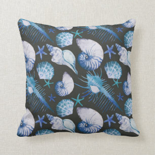 Corals With Shells Pattern Cushion