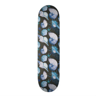 Corals With Shells Pattern Skateboard