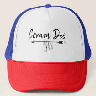 "Coram Deo" (LATIN: In the presence of God.) Trucker Hat