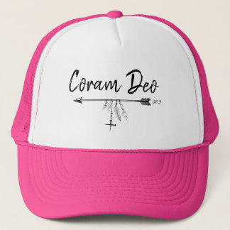 "Coram Deo" (LATIN: In the presence of God.) Trucker Hat