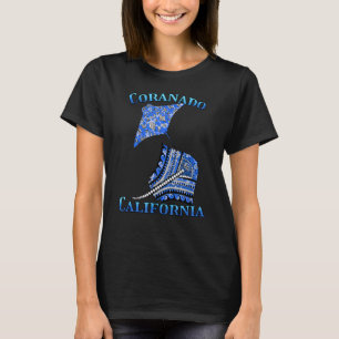 Coranado California Vacation Tribal Stingray T-Shirt