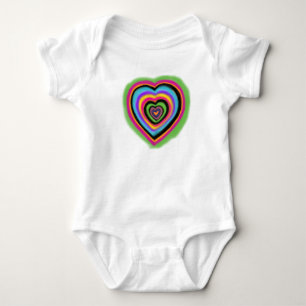 corazones baby bodysuit