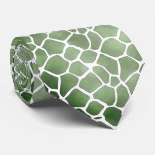 Corbata verde con blanco tie
