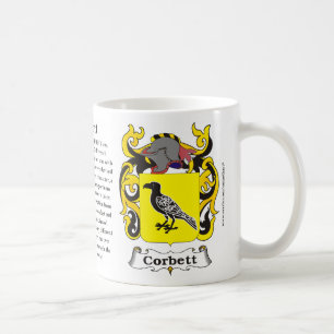 Corbett, Origin, Meaning and the Crest Coffee Mug