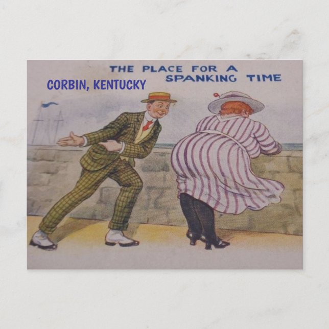 CORBIN KENTUCKY FUNNY POSTCARD (Front)