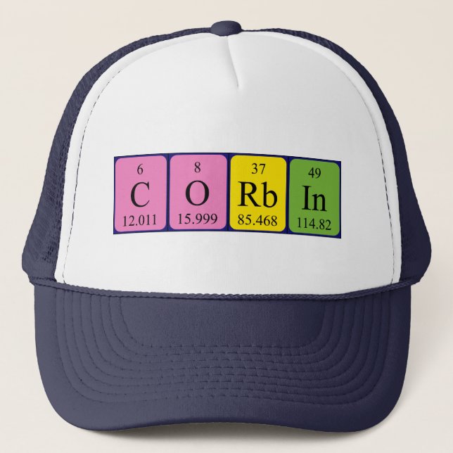 Corbin periodic table name hat (Front)