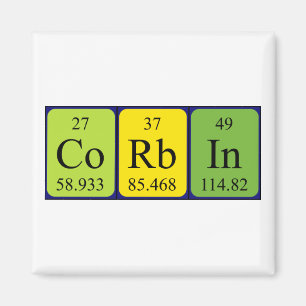 Corbin periodic table name magnet