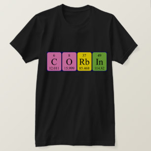Corbin periodic table name shirt