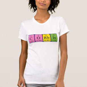 Corbin periodic table name shirt