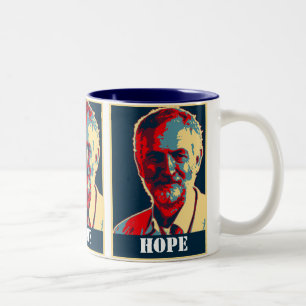corbyn supporter labour customisable HOPE mug