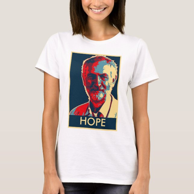 corbyn supporters tshirt customisable text (Front)