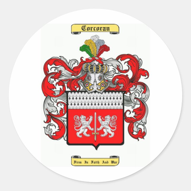 corcoran classic round sticker (Front)