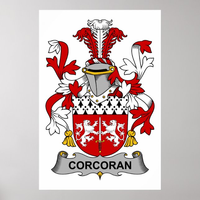 Corcoran Family Crest Poster (Front)