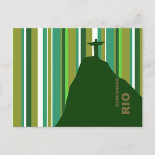 Corcovado Christ Rio Brasil Postcard