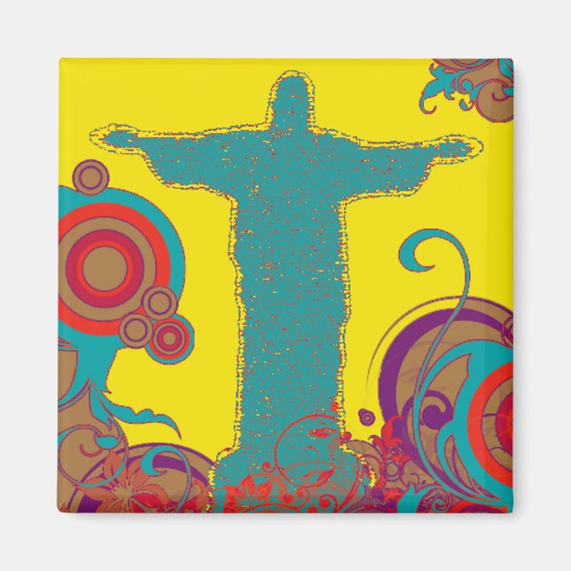 Corcovado Christ Statue Magnet (Front)
