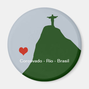 corcovado, christ statue, rio magnet