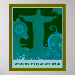 Corcovado graphic design poster