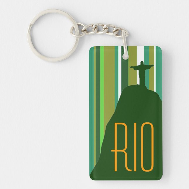 Corcovado Jesus Christ Rio Key Ring (Front)