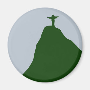 Corcovado mountain magnet