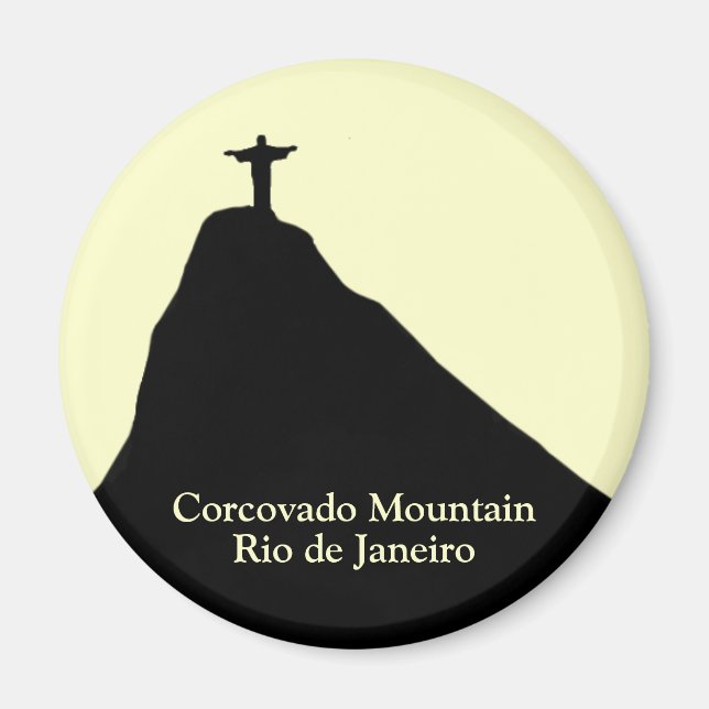 Corcovado mountain . Rio de Janeiro Magnet (Front)