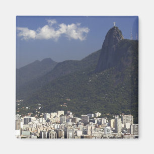 Corcovado overlooking Rio de Janeiro, Brazil Magnet