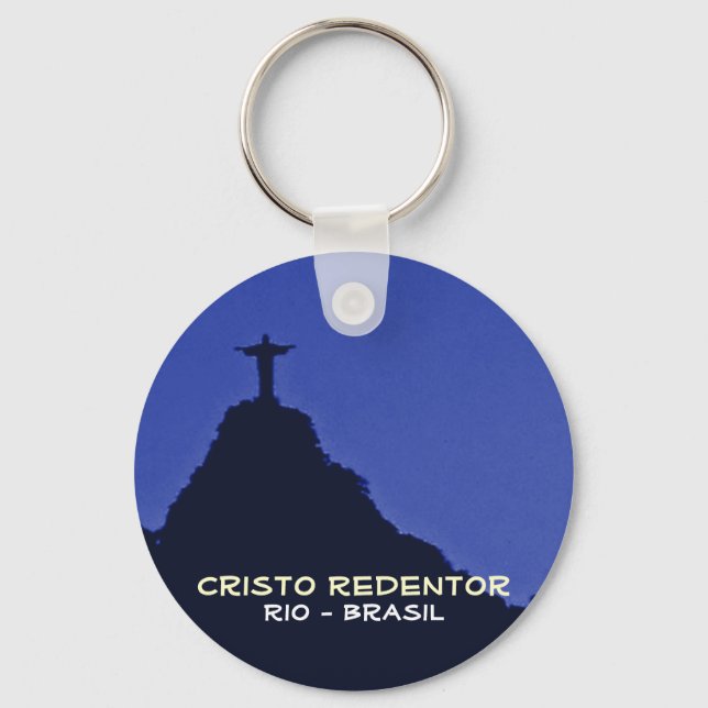 Corcovado, Rio-Brasil Key Ring (Front)