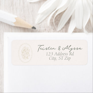 Cordelia's Lace Wedding Return Address Label