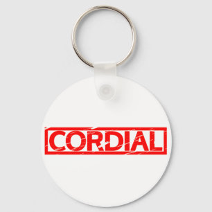 Cordial Stamp Key Ring