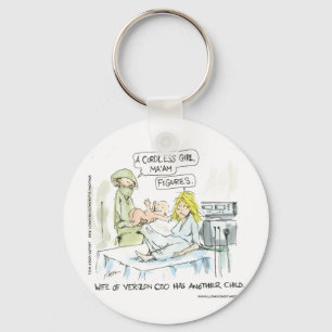 Cordless Baby Funny Cards Tees Mugs & Gifts Key Ring