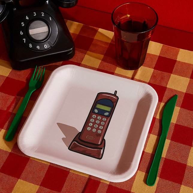 Cordless Telephone Paper Plate (Creator Uploaded)