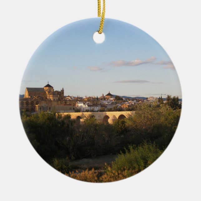 Cordoba from Afar Ceramic Tree Decoration (Front)