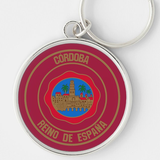 Córdoba Round Emblem Key Ring (Front)