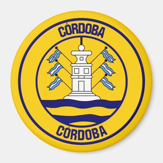 Córdoba Round Emblem Magnet (Front)