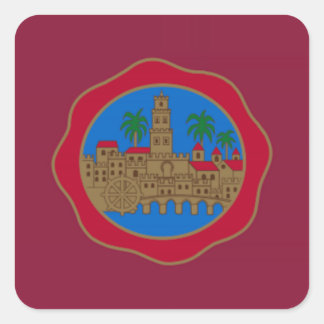 Cordoba (Spain) Flag Square Sticker
