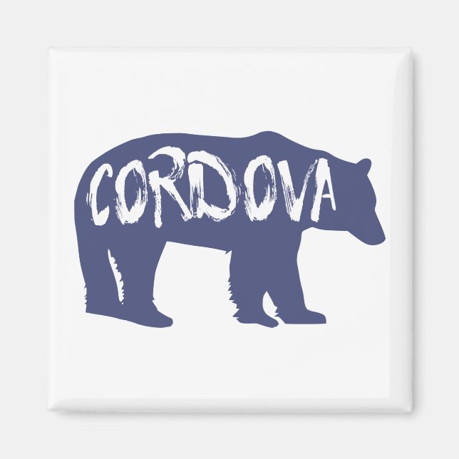 Cordova Alaska Bear Magnet (Front)