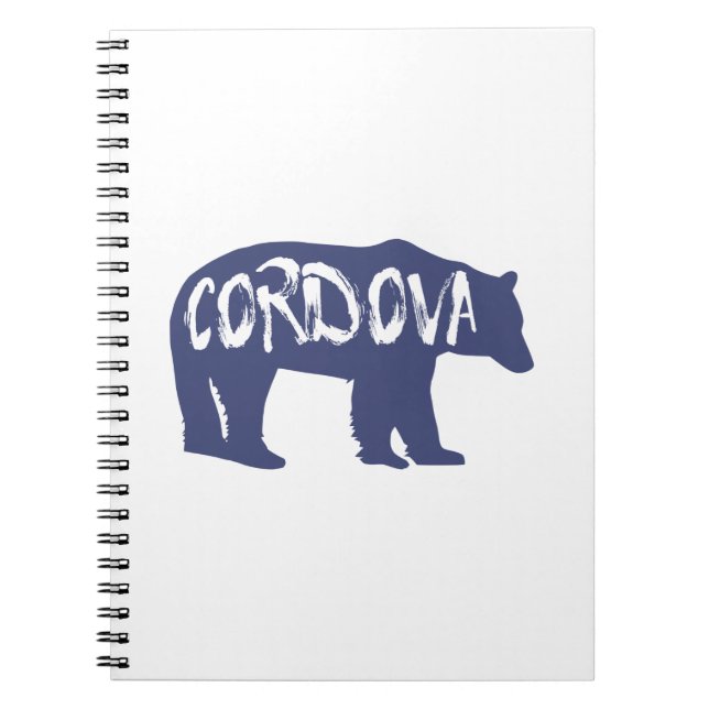 Cordova Alaska Bear Notebook (Front)