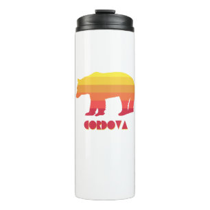 Cordova Alaska Rainbow Bear Thermal Tumbler