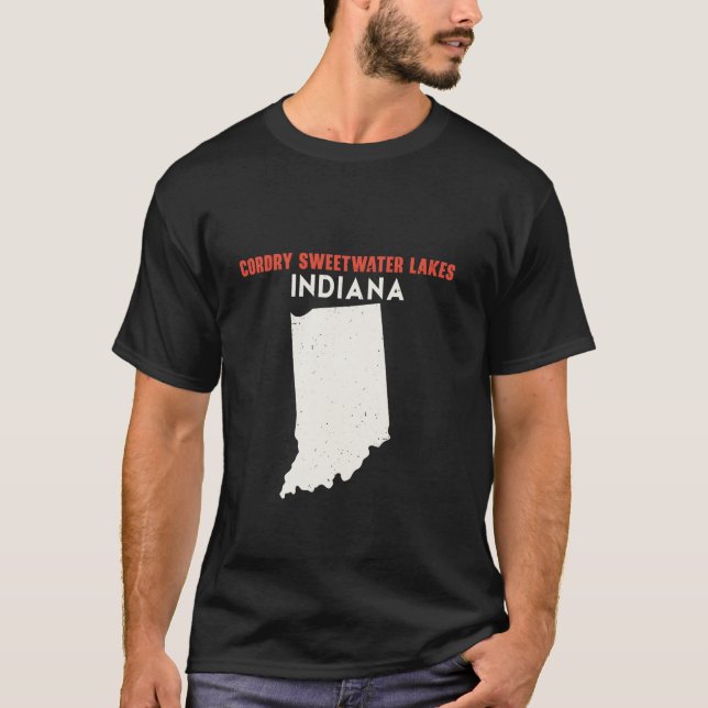 Cordry Sweetwater Lakes Indiana USA State America  T-Shirt (Front)