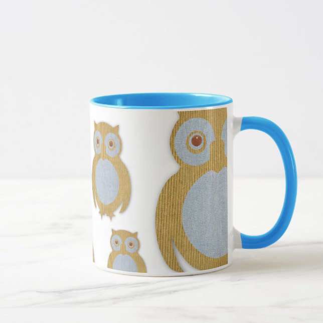 Corduroy Owl Mug (Right)