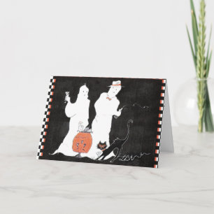 Core Strength and Martinis Ghost Halloween Pilates Card