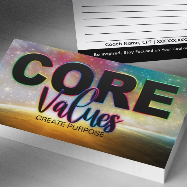 Core Values Empower Cards (Core Values create purpose)