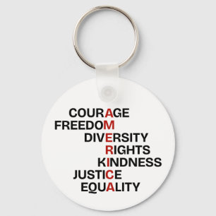 Core Values of America Key Ring