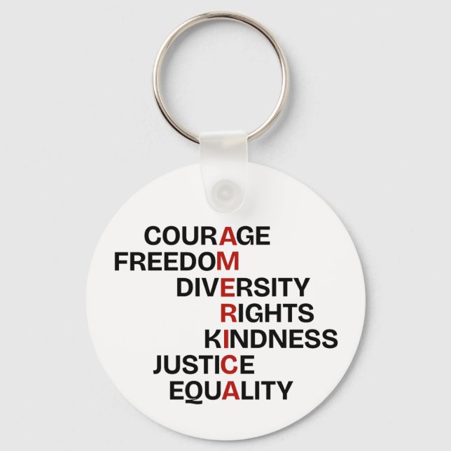 Core Values of America Key Ring (Front)