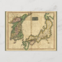 Corea (Korea) and Japan Map (1815)