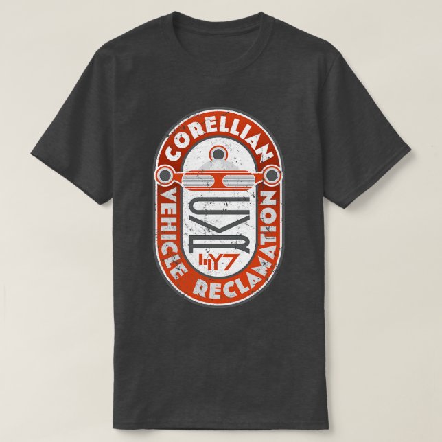 Corellian Vehicle Reclamation T-Shirt (Design Front)
