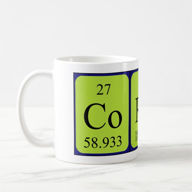 Corene periodic table name mug (Left)