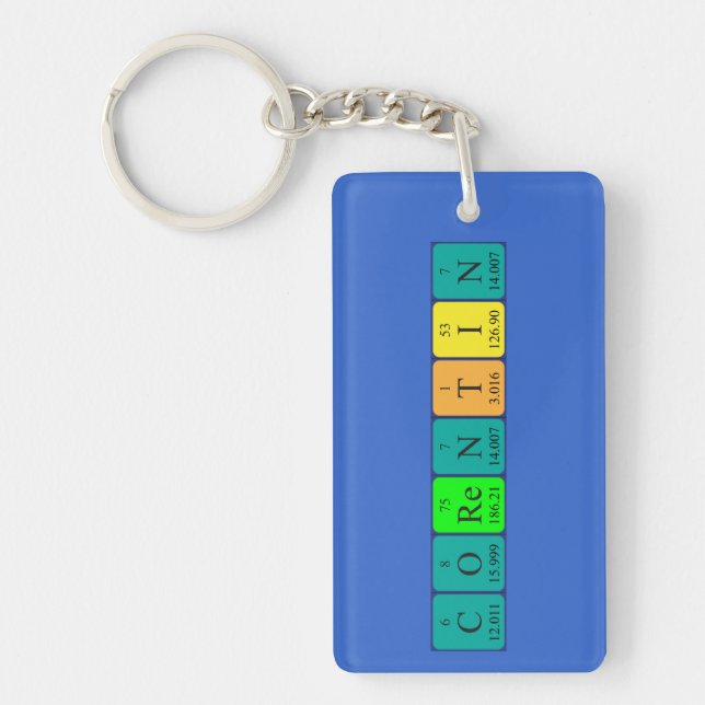 Corentin periodic table name keyring (Front)
